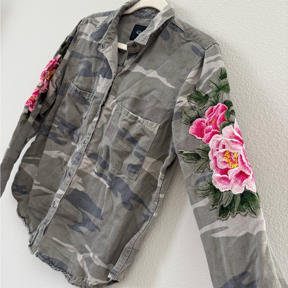 Rails Marcel Embroidered Camo Shirt - Picture 5 of 8